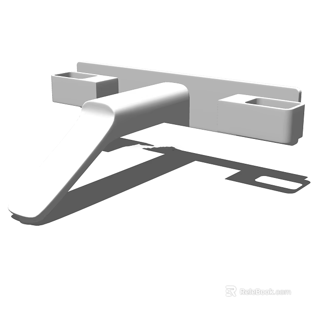 Sleek Modern Faucet Design With Single Handle And Countertop Mounted Base 3d model 