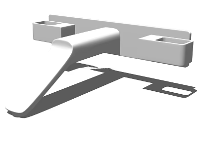 Sleek Modern Faucet Design With Single Handle And Countertop Mounted Base 3d model