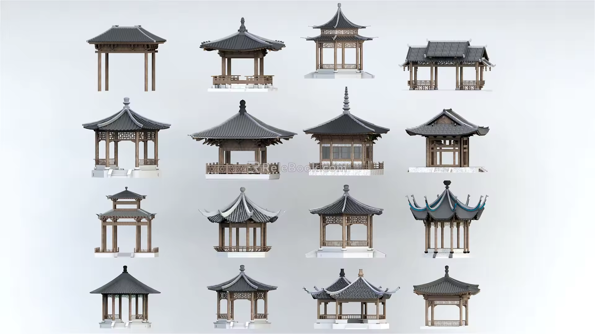 Chinese pavilion 3d model