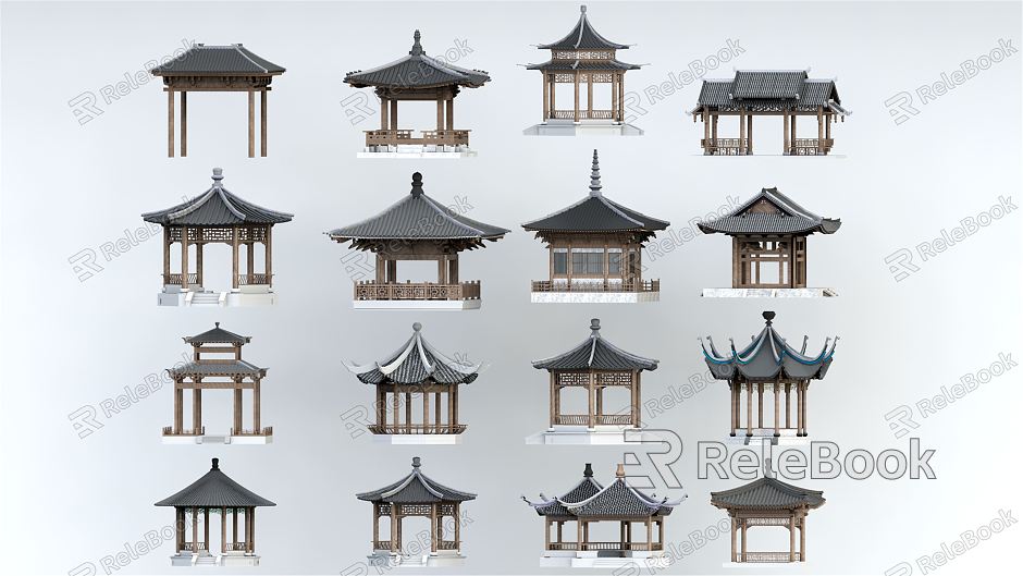 Chinese pavilion model