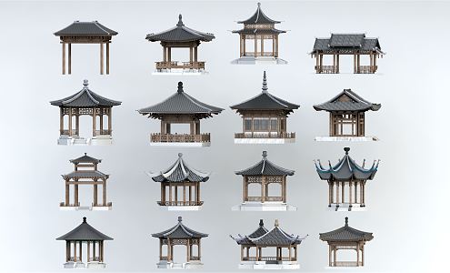 Chinese pavilion 3d model