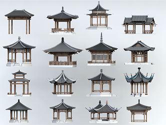 Chinese pavilion 3d model