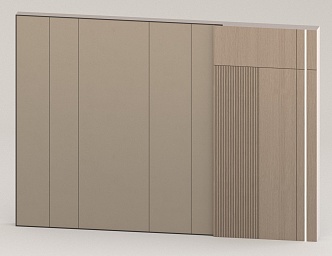 Wooden background wall 3d model