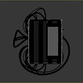 Modern Black Electronic Device With Screen Multiple Ports And Indicator Lights