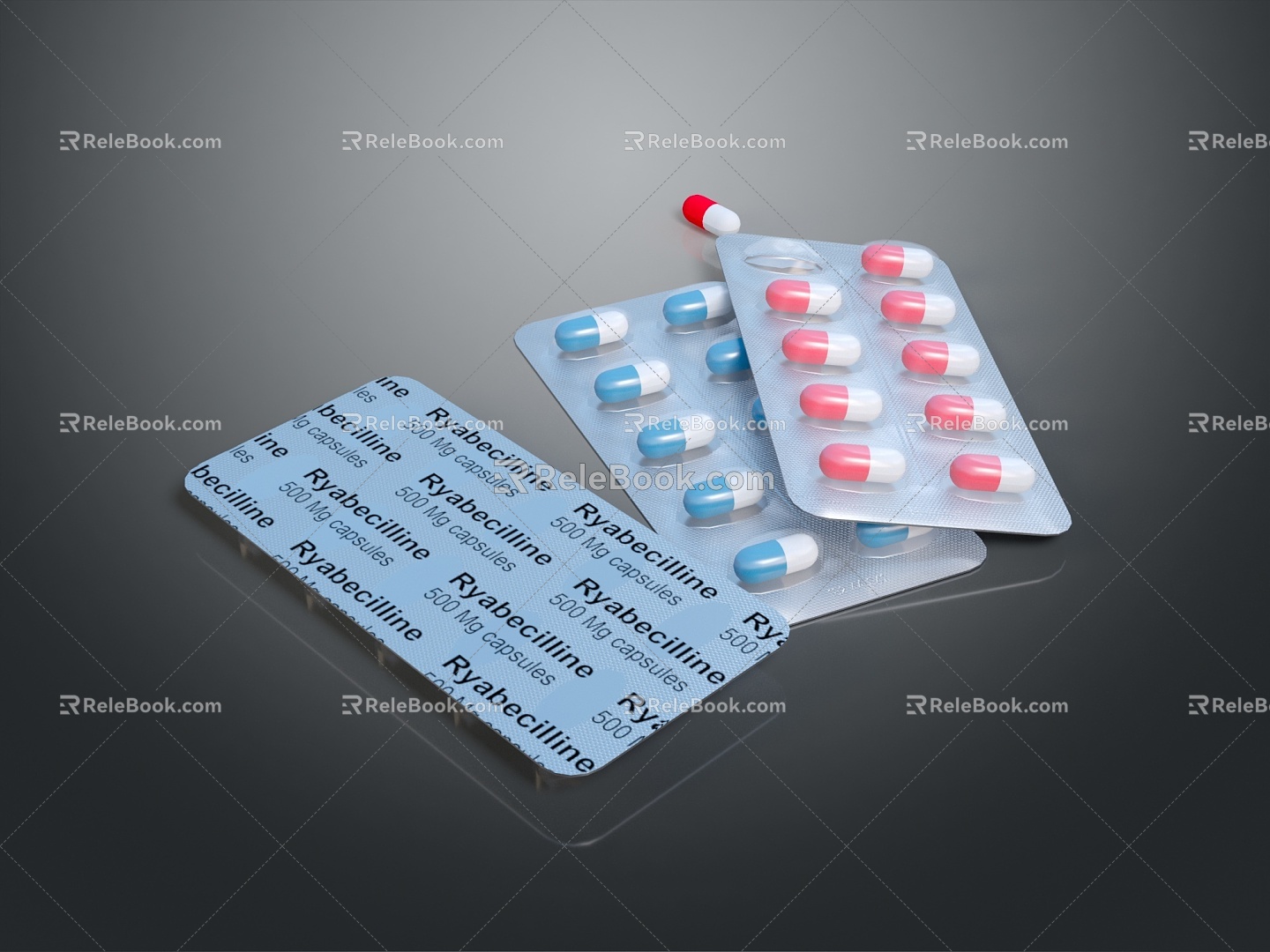 Capsule medicine red pill blue pill pill capsule medicine western medicine capsule Chinese medicine capsule daily necessities 3d model