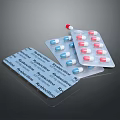 Paracetamol 250mg Red And Blue Capsules In Blister Packs For Daily Use