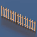 Wooden Picket Fence For Garden Decoration With Classic Design And Natural Color