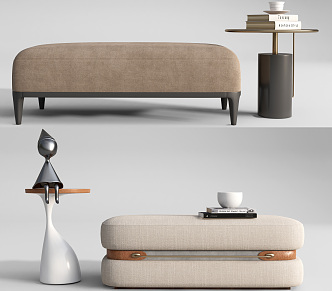 Modern Sofa Stool Bed End Stool Foot Coffee Table 3d model