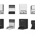 Household Appliances Robotic Vacuum Cleaners Multiple Styles Black and White Designs