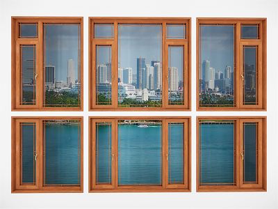 New Chinese-style casement window model