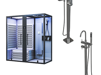 Modern Sauna Room Sauna Shower Combination model