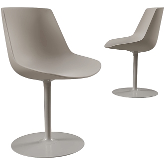 MDF Italia modern minimalist chair acrylic chair dining chair bar chair swivel chair 3d model