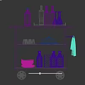 Portable Kitchen Cart With Wooden Top Metal Frame And Storage For Bowls Glasses Wine Bottles
