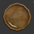 Natural Rustic Wooden Container With Visible Wood Grain Texture And Smooth Surface