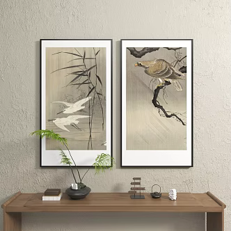 New Chinese Animal Painting Abstract Decorative Painting 3d model