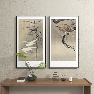 New Chinese Animal Painting Abstract Decorative Painting 3d model