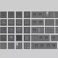 Modern switch socket 3d model