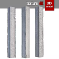 Decorative Garden Ornament Posts with Various Concrete and Stone Textures for Outdoor Spaces