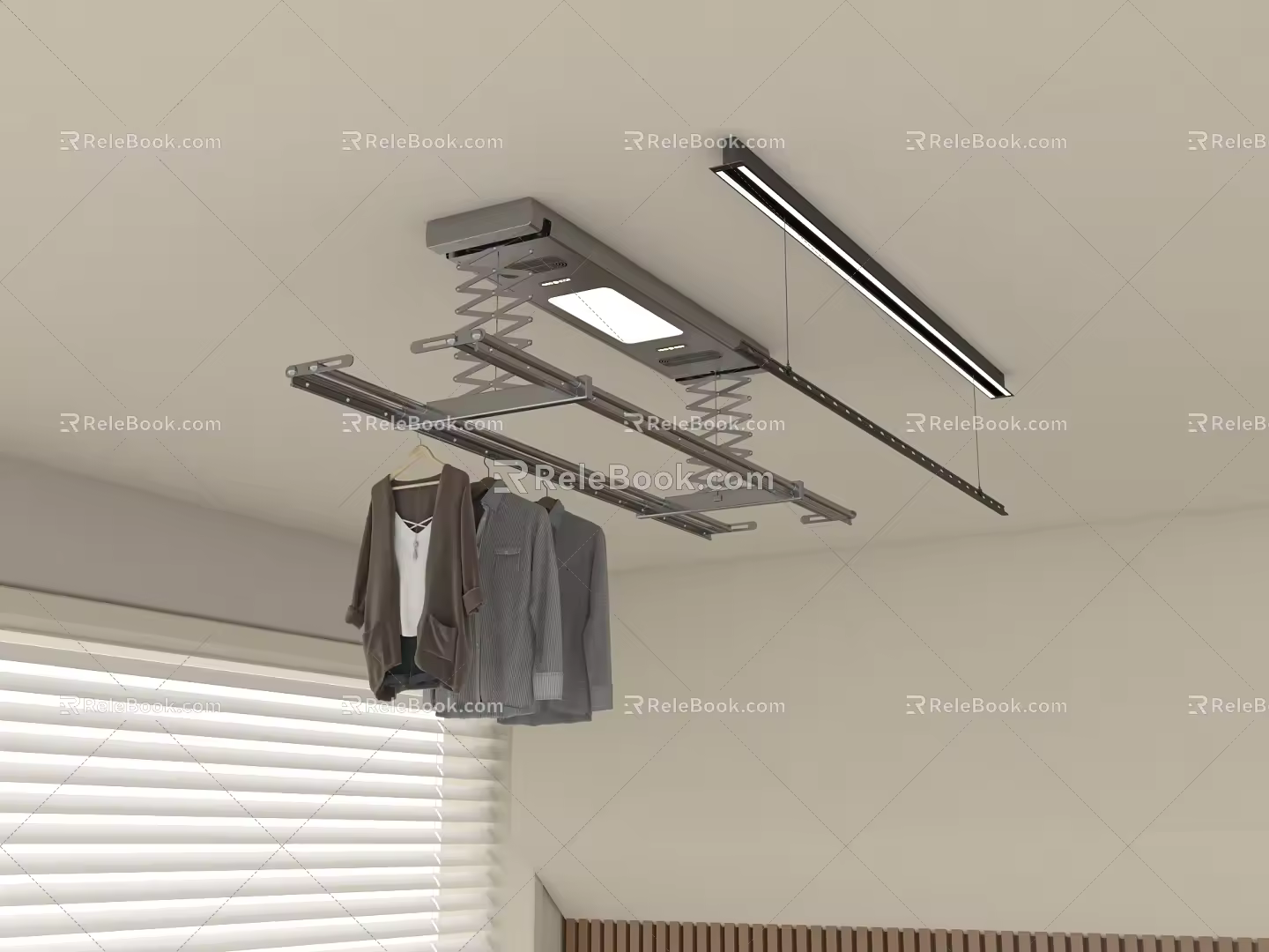 Drying Rack Electric Drying Rack Invisible Drying Rack Lifting Drying Rack Modern Drying Rack 3d model