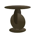 Modern round table glass side table corner table sofa side table round side table 3d model