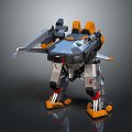 Mech Warrior Mech Soldier Machine Battlearm Mechanical Battlearm Machine Fighter Robot 3d model