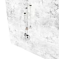Modern Glass Spherical Pendant Lights Hanging in White Background with Illuminated Design