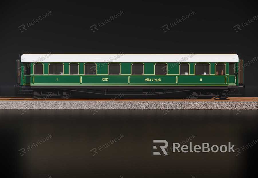 Modern Green Leather Train Car Green Leather Train Car model