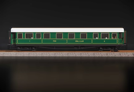 Modern Green Leather Train Car Green Leather Train Car 3d model