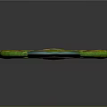 Decorative Turquoise Sword With Intricate Patterns And Golden Yellow Hilt Design