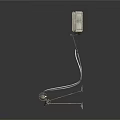 Industrial Equipment Wall Mounted Dual Arms Black Bracket With Stable Cable Connection For Machinery