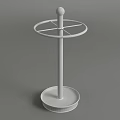 Sleek Stainless Steel Bar Stool With Round Base And Circular Seat Design