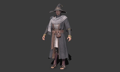 Magician Summoner Elemental Master 3d model