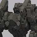 Game Movie Mecha Character Three Angles 3D Design With Armored Structure