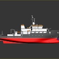 Research ship Research ship Research ship Scientific research ship 3d model