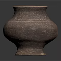 Handcrafted Textured Terracotta Vase As Decorative Accent For Rustic Furniture