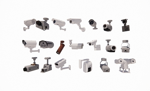 Surveillance camera combination 3d model