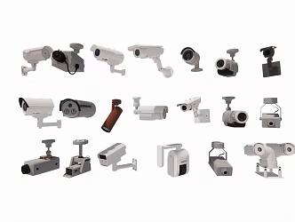 Surveillance camera combination 3d model