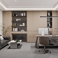 Simple office reception area 3d model