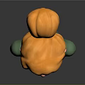 Game Movie Character With Blonde Bun Blue Eyes Green Jacket And Black Top