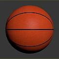 Red Basketball With Black Lines And Smooth Leather Texture For Daily Use