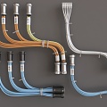 Data line Network cable interface plug 3d model