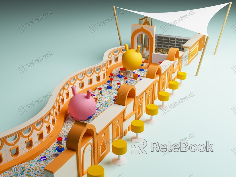 Playground Entrance Children's Park Entrance Theme Children's Park Playground Children's Park model