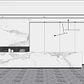 Modern front desk office front desk company front desk reception desk reception desk lobby reception area front desk background wall 3d model