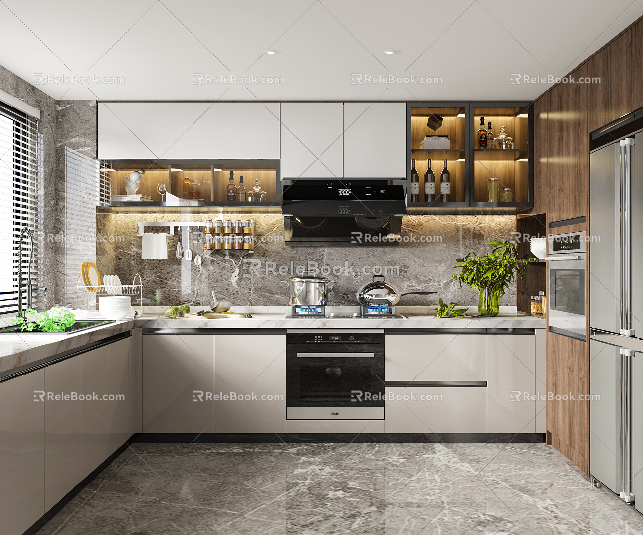 Modern Kitchen 3d model