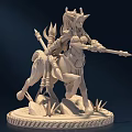 Game character hand-run 3d model