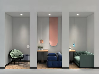 Modern card seat 3d model