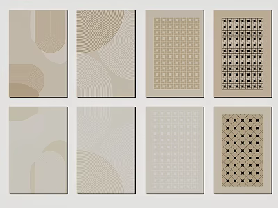 modern square carpet carpet 3d model