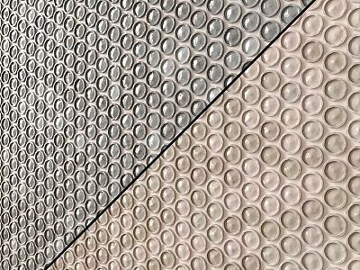 Perforated Building Components With Circular Holes In Gray And Beige Tones 3d model