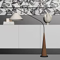 Quiet Floor Lamp Ancient Floor Lamp Fishing Lamp 3d model