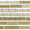 Various Stylish Railings Designs With Wooden Metal Grid And Bamboo Patterns